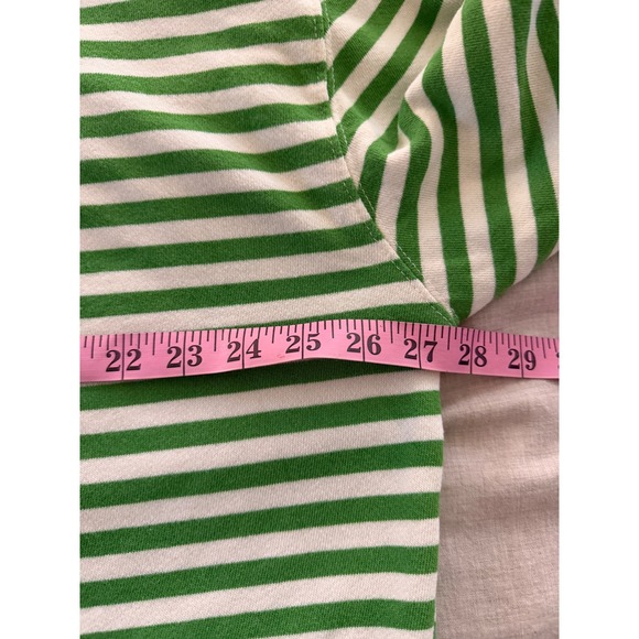 We The Free Free People Striped Sweatshirt Green Pink White OB1717006 Womens M - Picture 7 of 9